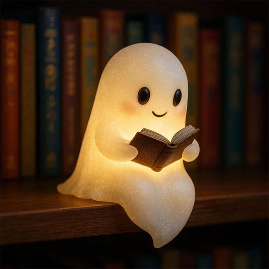 Cute Ghost Reading Lamp Halloween Reading Night Light